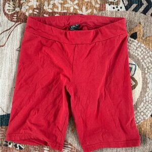 HUE Women’s Bright Red Stretch Bike Shorts